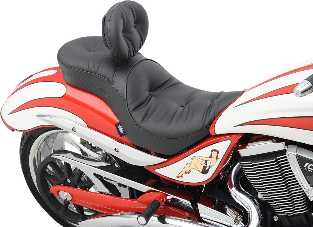 Drag Specialties ドラッグスペシャリティーズ Ez Glide II Backrest Compatible Low-Profile Leather Touring Seat［0810-1577］ Jackpot VICTORY ヴィクトリー シート シート関連 外装