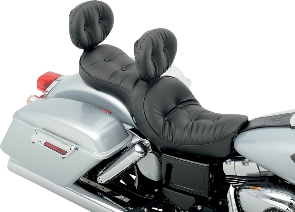 Drag Specialties �ɥ�å����ڥ����ƥ����� EZ Glide II Large Pillowed Backrest��0822-0189�� �Хå��쥹�� ����
