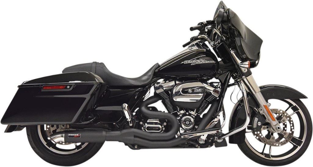 BASSANI バッサーニ Road Rage II 2-Into-1 with Hot Rod Turnout Muffler System Color／Finish：Black［1800-2511］