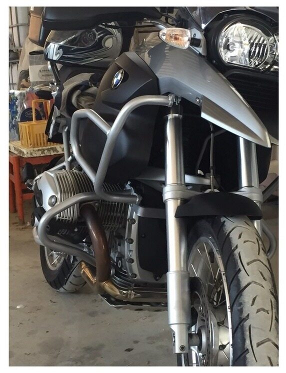 ZT RACING �����ƥ����졼���� Tank Crash Guard With Oem Adapter Silver R65LS BMW ���󥯥��С� ���󥯴�Ϣ ����