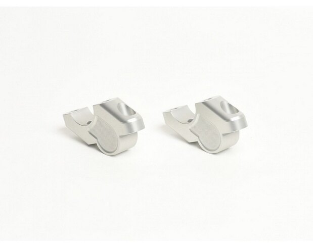 ZT RACING ジーティーレーシング Riser Handlebar Anodized Silver R65LS BMW ハンドルポスト・ハンドルライザー ハンドル周辺パーツ ハンドル