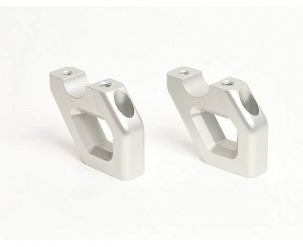 ZT RACING ジーティーレーシング Riser Handlebar Anodized Silver R65LS BMW ハンドルポスト・ハンドルライザー ハンドル周辺パーツ ハンドル