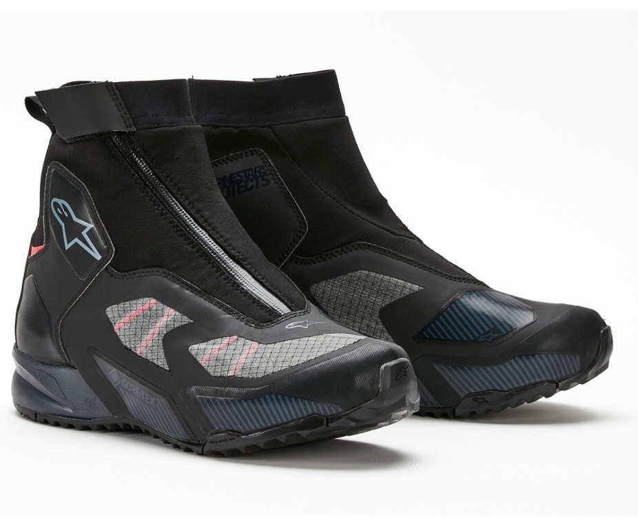 alpinestars アルパインスターズ CR-8 GORE-TEX(R) SHOE［シーアールエイト ゴアテックス シューズ ブラックグレー／ブライトレッド］ライディングシューズ ライディングシューズ フットウェア