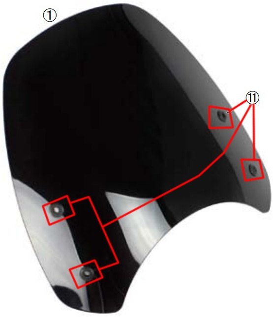 SP武川 SPタケガワ 【補修部品】 ラバー メーターバイザー カウル関連 外装