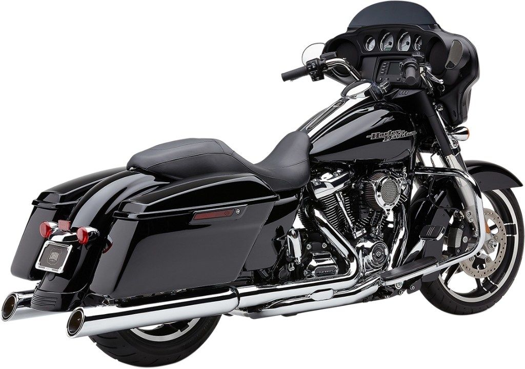 COBRA コブラ 909 Uppercut スリップオンマフラー HARLEY-DAVIDSON ハーレーダビッドソン マフラー Color/Finish：Chrome(Base Finish：Chrome)［1801-1214］