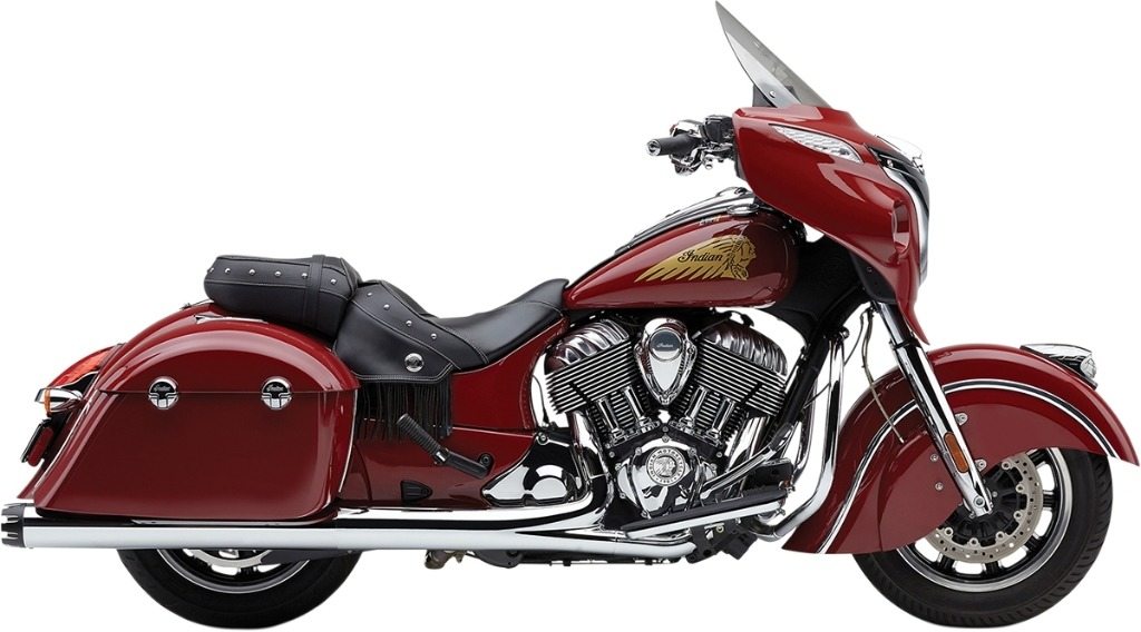 COBRA コブラ Dual Cut スリップオンマフラー Challenger Chieftain Limited Elite Springfield Dark Horse Roadmaster INDIAN MOTORCYCLE インディアン マフラー Color/Finish：Chrome［1811-4233］