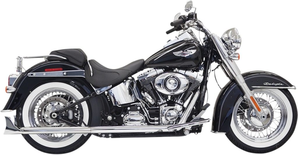 BASSANI バッサーニ Fishtail True Dual Exhaust System with Baffles［1800-1742］ HARLEY-DAVIDSON ハーレーダビッドソン フルエキゾーストマフラー マフラー