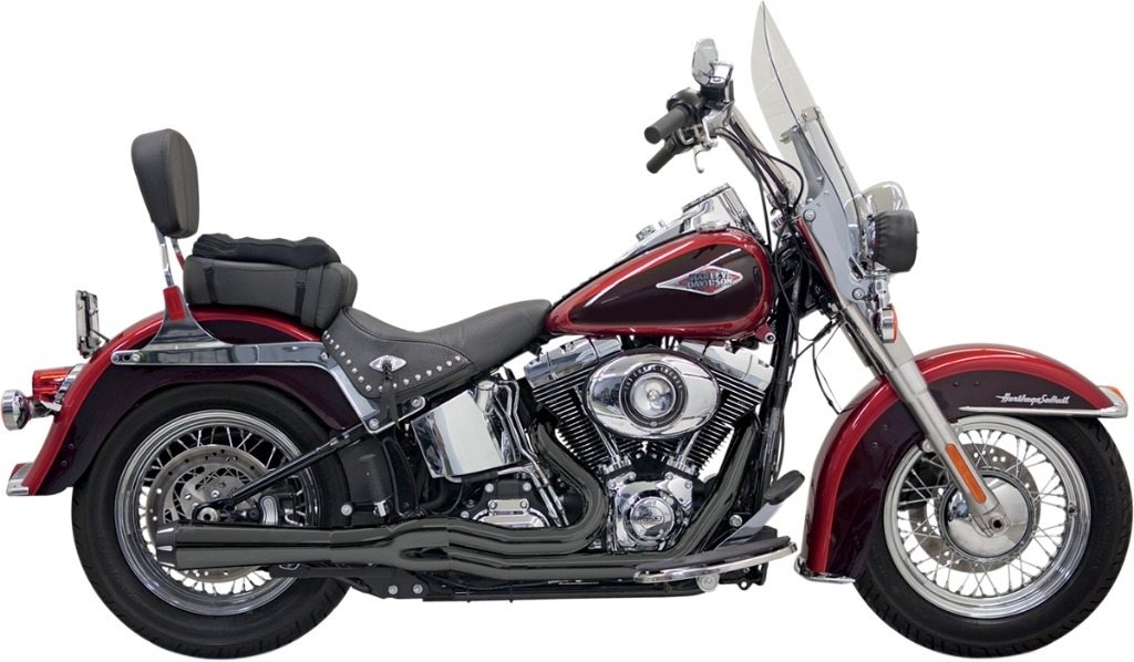 BASSANI バッサーニ Road Rage II Mega Power 2：1 System HARLEY-DAVIDSON ハーレーダビッドソン フルエキゾーストマフラー マフラー Color/Finish：Black/Powder-Coated［1800-1513］