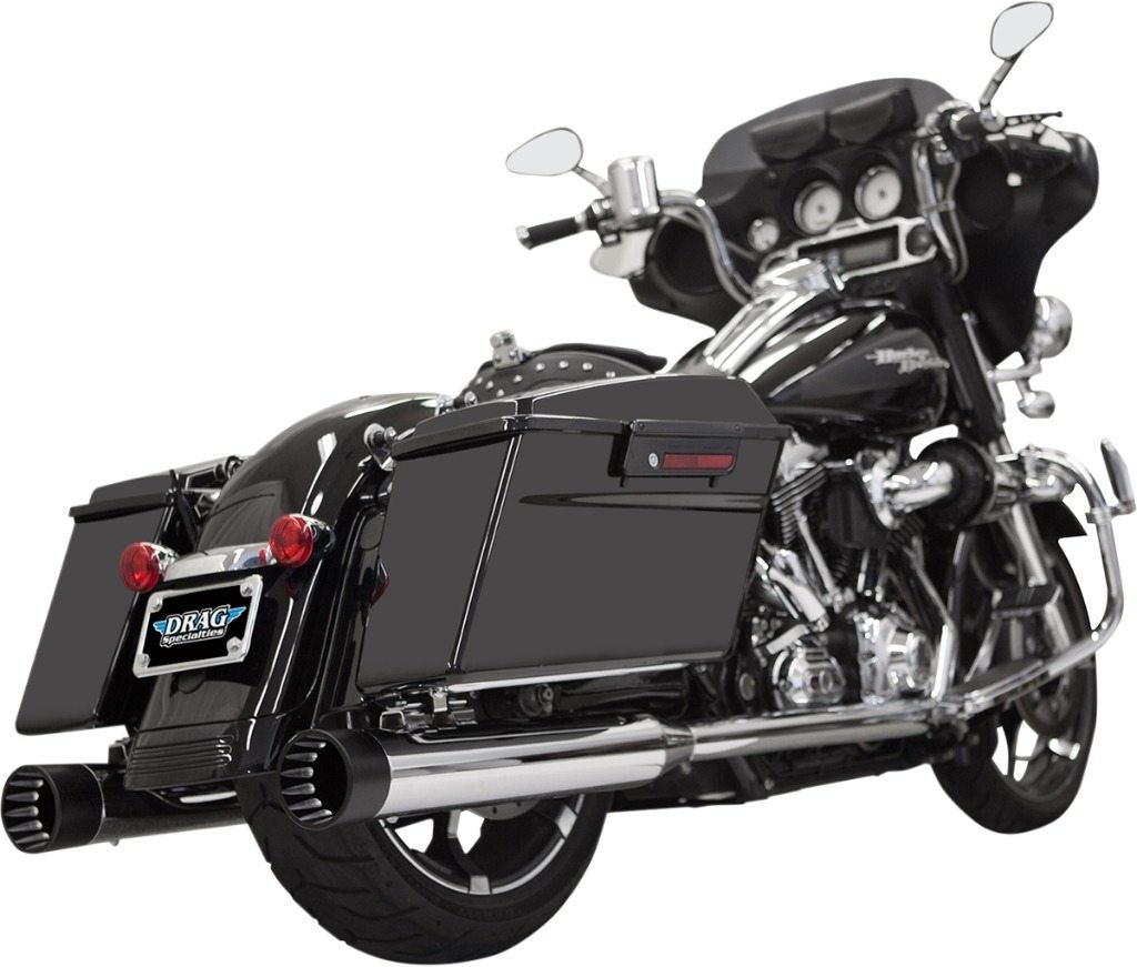 BASSANI バッサーニ DNT Straight Can Slip-On Mufflers HARLEY-DAVIDSON ハーレーダビッドソン スリップオンマフラー マフラー Color/Finish：Chrome［1801-0768］