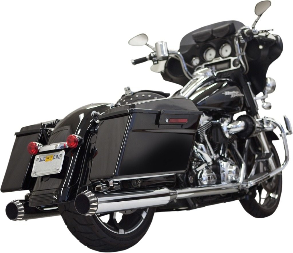 BASSANI バッサーニ QNT Slip-On Mufflers HARLEY-DAVIDSON ハーレーダビッドソン スリップオンマフラー マフラー Color/Finish：Chrome［1801-1443］