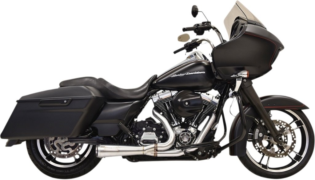 BASSANI バッサーニ Road Rage 2：1 Short Exhaust System HARLEY-DAVIDSON ハーレーダビッドソン フルエキゾーストマフラー マフラー Color/Finish：Raw/Stainless Steel［1800-2473］