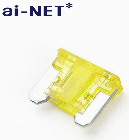 ai-net アイネット 低背ヒューズ ヒューズ 電装系 定格電流：20A（カラー：イエロー）