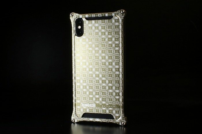 GILD design ギルドデザイン OKOSHI-KATAGAMI   for iPhoneX カラー：シャンパンゴールド(型番：GOK-422SG)