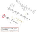SP武川 SPタケガワ 【補修部品】 メインシャフト セカンドギア (16T) ミッション・ギア エンジンパーツ エンジン