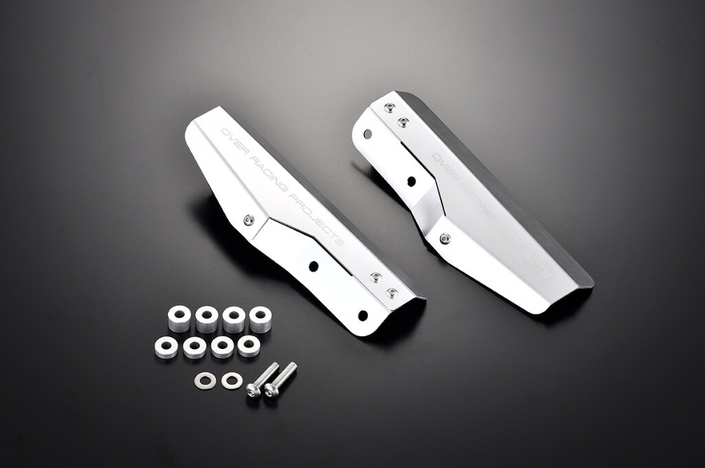 OVER オーヴァー フォークガード Dax125 GROM Monkey125 HONDA ホンダ 外装 カラー：シルバーアルマイト仕上げ