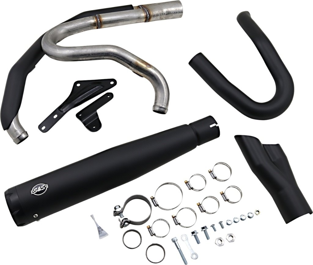 S&S CYCLE エスアンドエス サイクル SuperStreet 2：1 フルエキゾーストマフラー Softail Breakout 114 FXBRS Fat Boy FLFBS FLFB FXBR FXDR HARLEY-DAVIDSON ハーレーダビッドソン マフラー Color/Finish：Ceramic Black［1800-2467］