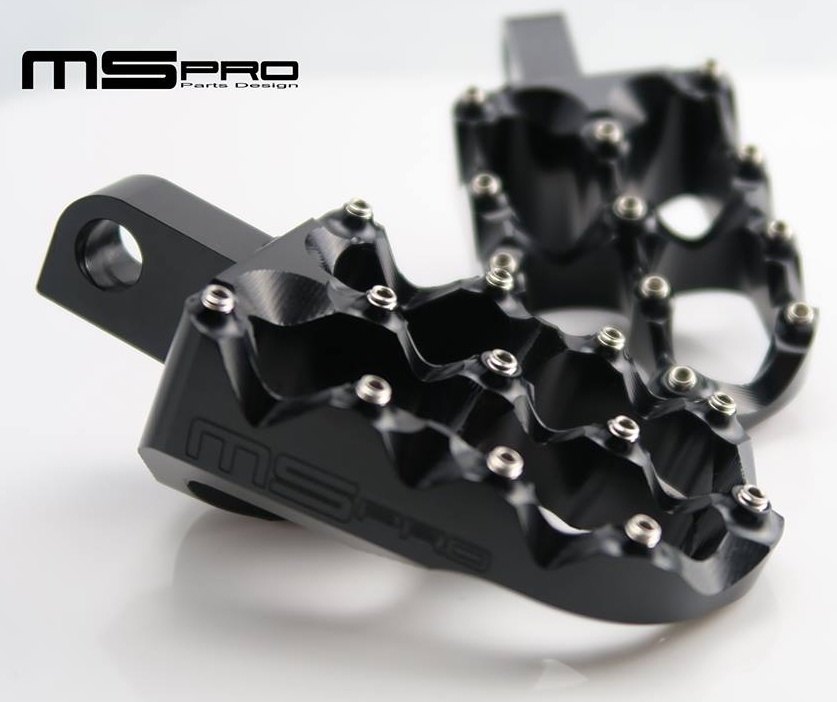 MSPRO エムエスプロ CNC Aluminum Front Footpeg A type For DUCATI SCRAMBLER ICON CLASSIC FULL THROTTLE Sixty2 FLAT TRACK PRO ドゥカティ フットペグ ステップ 足回り