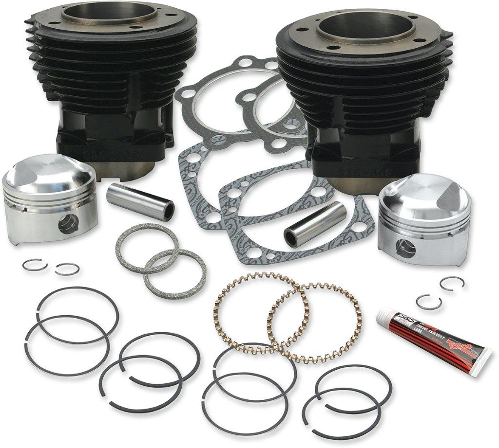 S&S CYCLE エスアンドエス サイクル Stock Bore 80' Cylinder and Standard Compression Piston Kit［0..