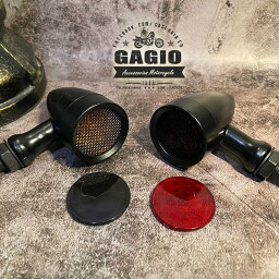 GAGIO MOTOR PARTS ガジオモーターパーツ LED turn lights， bullet-type， silver grille cover color