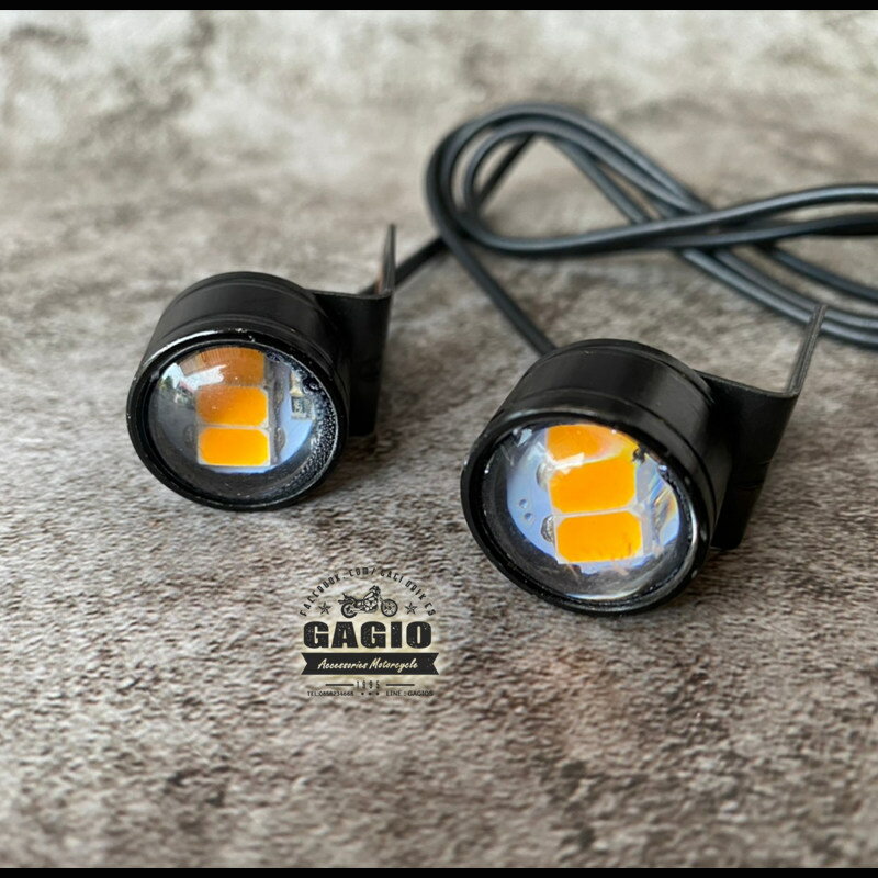 GAGIO MOTOR PARTS ガジオモーターパーツ Large cat-eye turn lights with handle ウインカー 灯火類 電装系