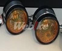 GAGIO MOTOR PARTS ガジオモーターパーツ LED 2 sides Black/Silver Blinkers ウインカー 灯火類 電装系