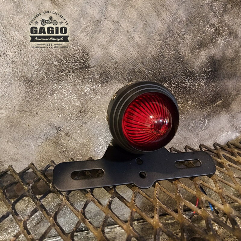 GAGIO MOTOR PARTS ガジオモーターパーツ Round LED tail light with round pins. テールランプ 灯火類 電装系