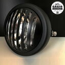 GAGIO MOTOR PARTS ガジオモーターパーツ Round LED headlight, size 6 inches, clear lens, with lens grille. ヘッドライト 灯火類 電装系(2)