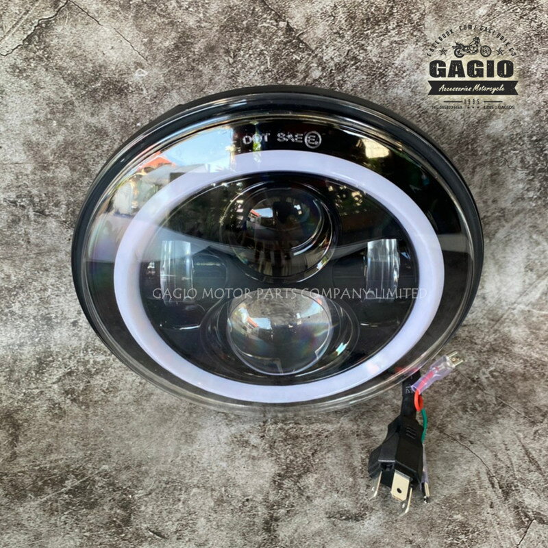 GAGIO MOTOR PARTS ガジオモーターパーツ LED Projector headlamp size 7 inches ヘッドライト 灯火類 電装系