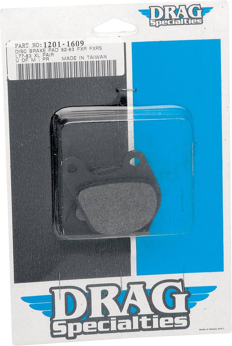 Drag Specialties ドラッグスペシャリティーズ ディスクブレーキパッド XL/FX 【DISC BRAKE PAD [1201-1609]】 HARLEY-DAVIDSON ハーレーダビッドソン ブレーキパッド ブレーキ