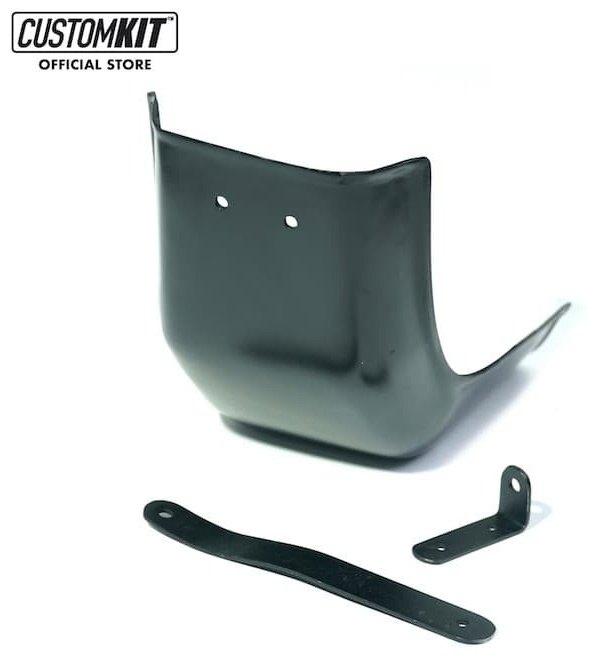 CustomKit �������७�å� Skid Plate Fiber W175 KAWASAKI ���掠�� ������������ɡ������åɥץ졼�� �ե졼��