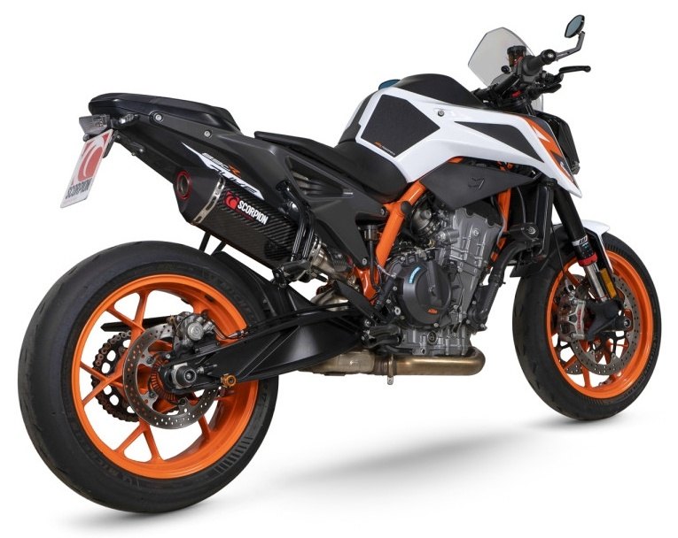 SCORPION スコーピオン セルケトパラレル スリップオンマフラー 790 Duke KTM マフラー タイプ：カーボン／重量：1.87kg