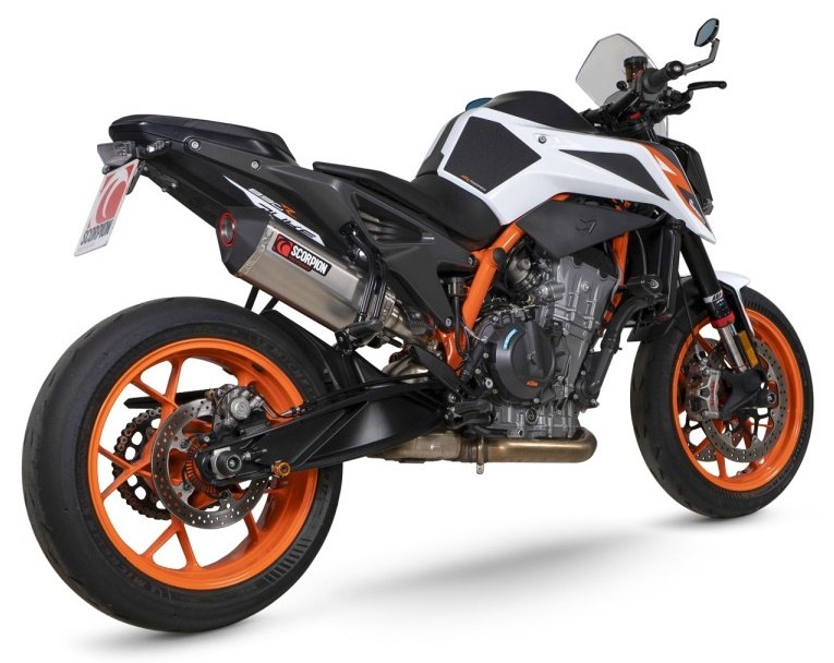SCORPION スコーピオン セルケトパラレル スリップオンマフラー 790 Duke KTM マフラー タイプ：チタン／重量：1.99kg