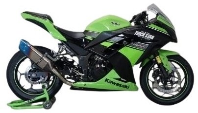 TRICKSTAR トリックスター レーシングフルエキゾーストマフラーIKAZUCHI(イカヅチ)ショート Ninja250 KAWASAKI カワサキ フルエキゾーストマフラー マフラー タイプ：IKAZUCHI焼ステンレス