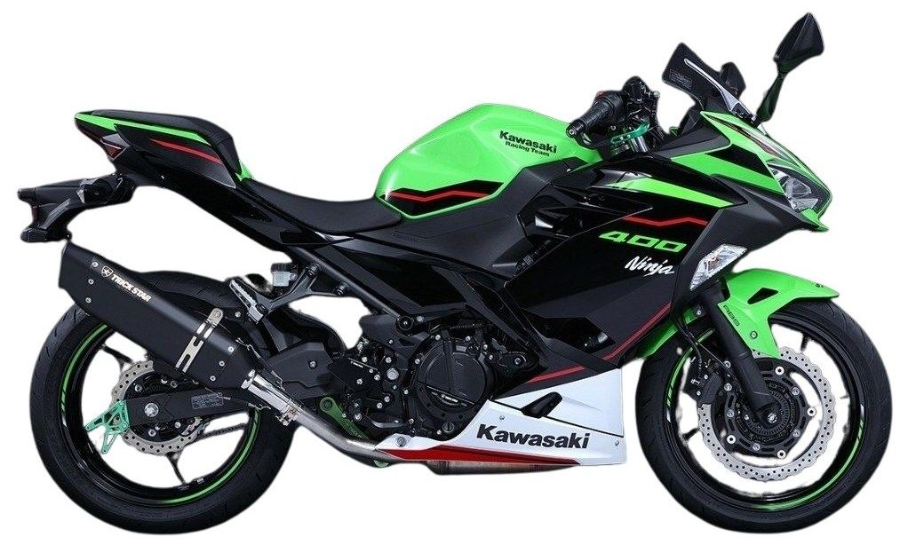 TRICKSTAR トリックスター 政府認証スリップオンマフラー IKAZUCHI Ninja400 Z400 KAWASAKI カワサキ KAWASAKI カワサキ タイプ：ブラックエディション(チタン)