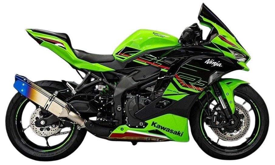 TRICKSTAR トリックスター レーシングスリップオンマフラーIKAZUCHI Ninja ZX-4R SE ZX-4RR KAWASAKI カワサキ スリップオンマフラー マフラー タイプ：焼チタンサイレンサー