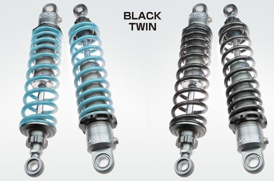 NITRON ナイトロン リアサスペンションツインショック TWIN R1シリーズ ELIMINATOR KAWASAKI カワサキ リアサスペンション サスペンション 足回り テーマカラー：ブラック / スプリングカラー：ブラック / ダンパーロッドコーティング(DLC)：あり