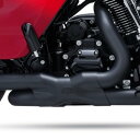 VANCE＆HINES バンス ハインズ Power Duals Black PCX Header Exhaust［46332］ Dresser HARLEY-DAVIDSON ハーレーダビッドソン