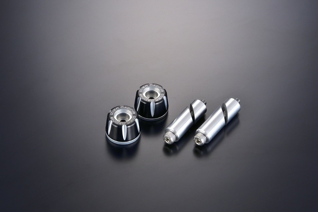 OVER オーヴァー バーエンド Type2 バーエンド カラー：ブラック×シルバーアルマイト仕上げ