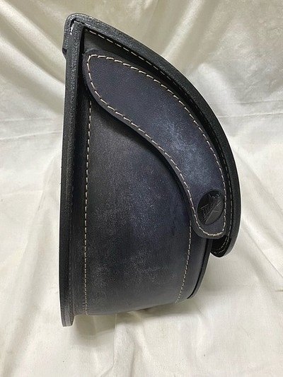 部品屋K&W 【Lucky Custom Leather】サドルバッグ タイプ1 サイドバッグ 車体用バ...