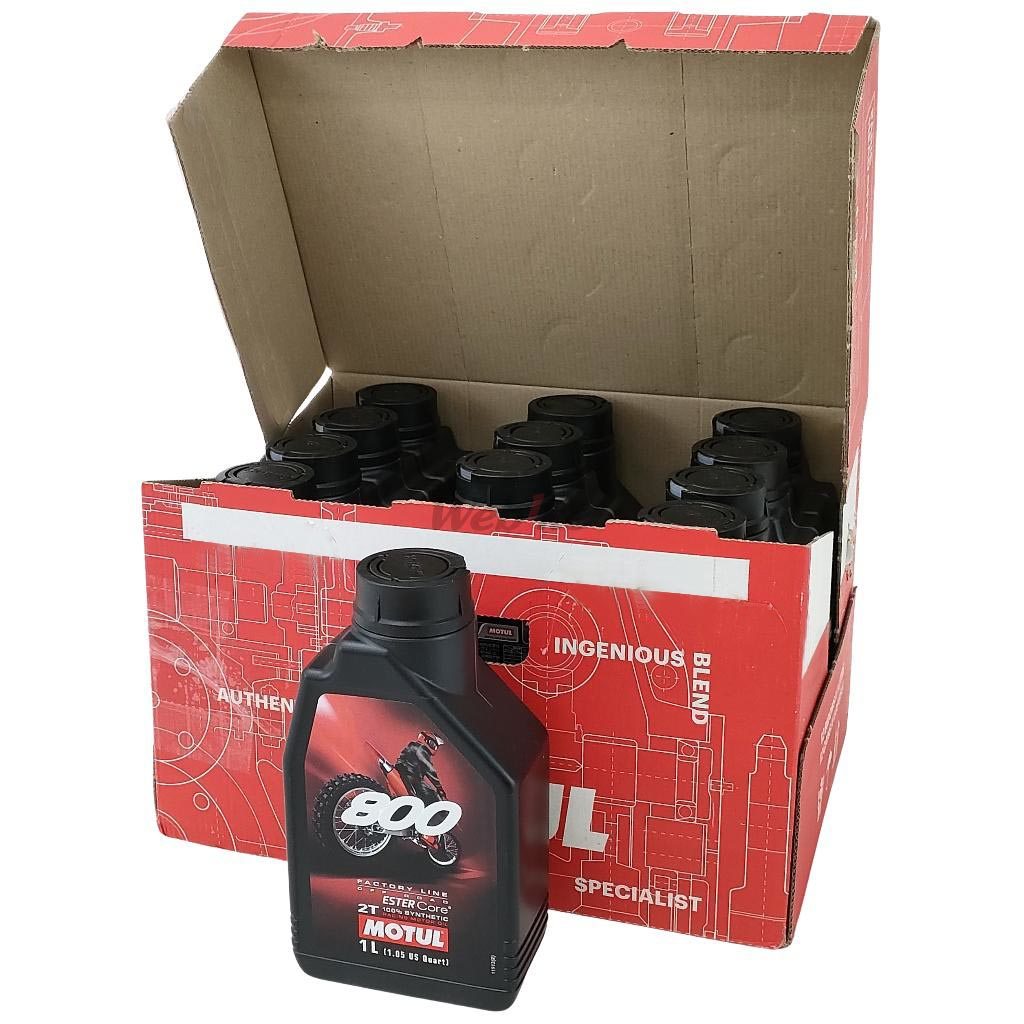 MOTUL ����塼�� �ڥ�������800 FACTORY LINE OFF ROAD 2T (800 �ե����ȥ꡼�饤�� ���ե�����) ��1L��12�ۡ�2�������륪����� 2�������륪���� ������