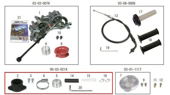 SP武川 SPタケガワ 【補修部品】キャブレターインシュレーターセット KSR110 KAWASAKI カワサキ インシュレーター・マニホールド 吸気関連 エンジン