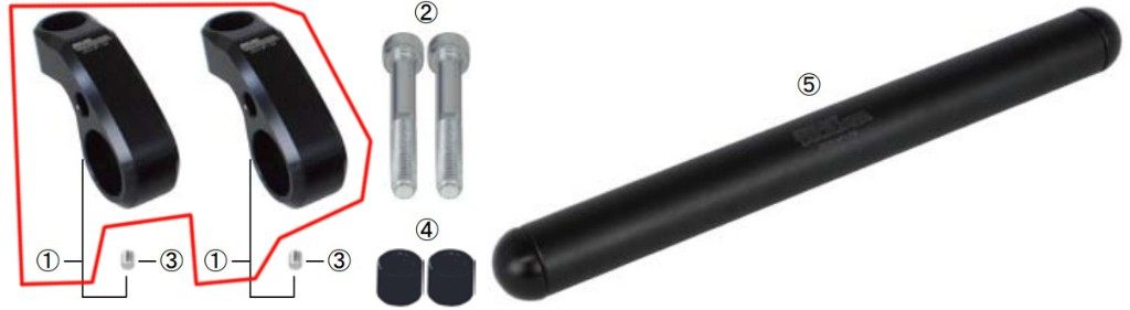 SP武川 SPタケガワ 【補修部品】 ハンドルガードブラケット マルチバー・マウントバー 電子機器類