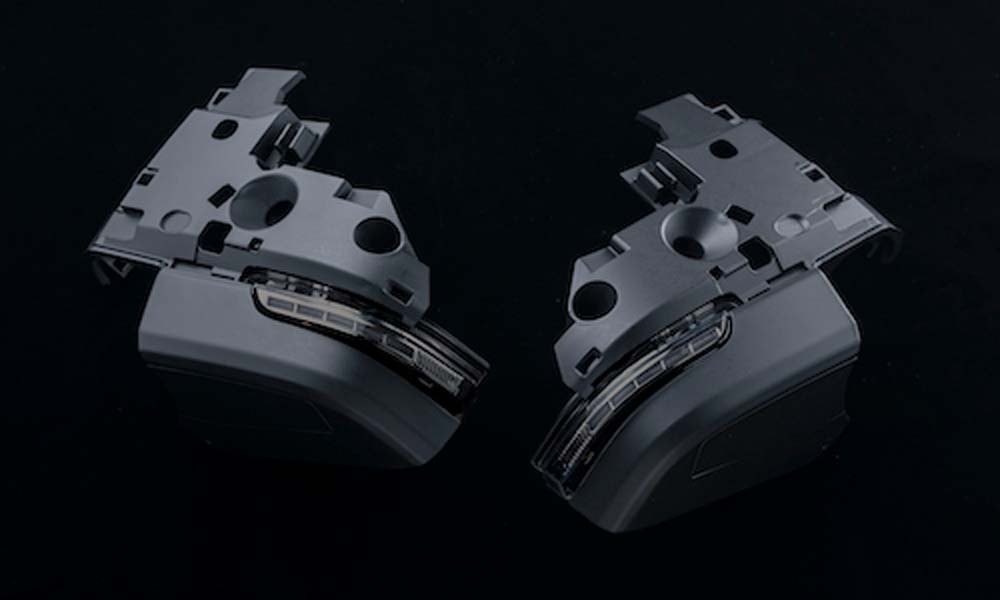 Valenti バレンティ ジュエルLEDシーケンシャルドアミラーウインカーロアカバータイプ ハイエース ウインカー カラー：ライトスモーク／ブラッククローム