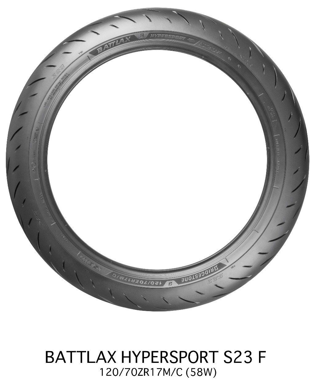 BRIDGESTONE ブリヂストン BATTLAX HYPERSPORT S23 【120/70ZR17M/C (58W)TL】 バ...