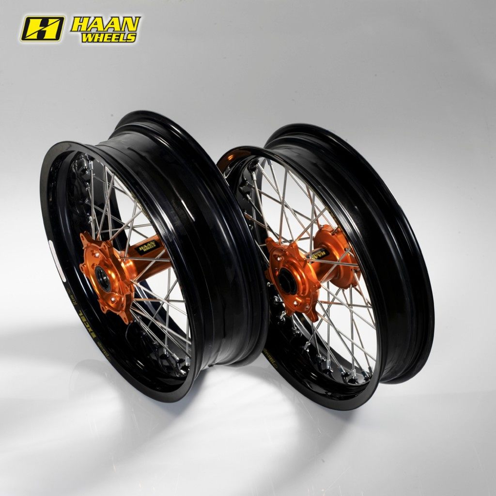 HAAN WHEELS ハーンホイール ロードコンプリートチューブレススポークホイール 前後セット Z900RS KAWASAKI カワサキ ホイール ホイール関連 足回り チューブレス：なし / リムカラー：ブラック / ハブカラー：ブロンズ / ニップルカラー：レッド