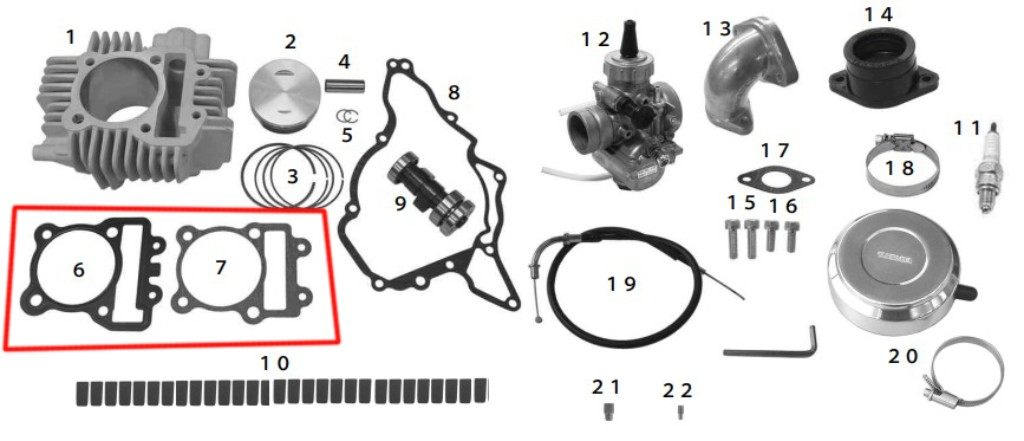 SP SP 佤ʡ åȥå(SCUT67mm178cc) å KLX110 KSR110 KAWASAKI 掠 KAWASAKI 掠