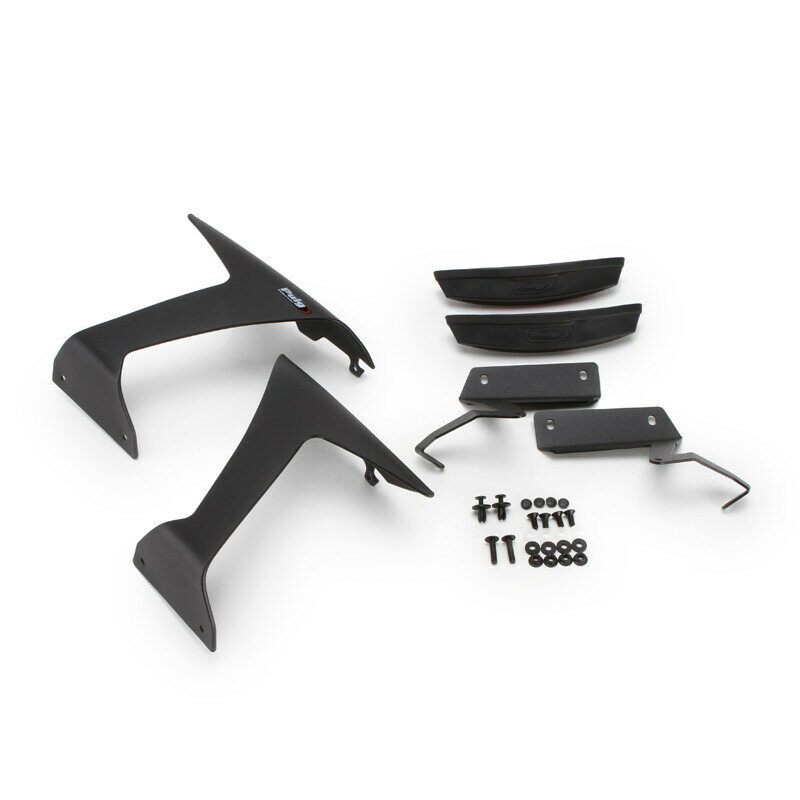 Puig プーチ サイドダウンフォーススポイラーRACE (DOWNFORCE RACE SIDE SPOILERS) ZX-6R KAWASAKI カ..