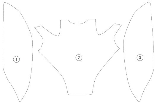 EAZI-GUARD イージーガード PPF FULL TANK PROTECTION GSX-S1000 GX SUZUKI スズキ プロテクションフィルム・保護フィルム 外装 カラー：グロスサーフェス (艶あり) 2