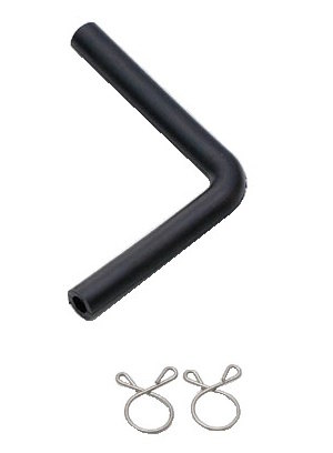 KIJIMA キジマ 内径5mm 外径9mm L字型フューエルホース ホース 燃料関連 エンジン