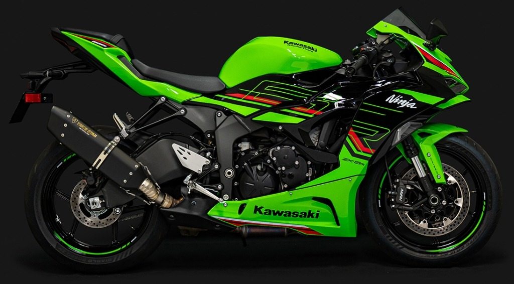 TRICKSTAR トリックスター 政府認証 スリップオンマフラー IKAZUCHI ZX-6R KAWASAKI カワサキ カラー：IKAZUCHI ブラックエディション